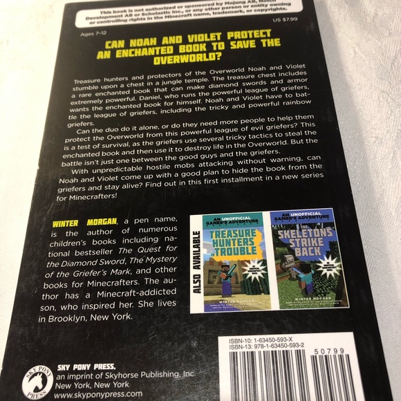 Unofficial Minecraft Adventure Novel - Book #1 The Secret Treasure - Picture 2 of 8